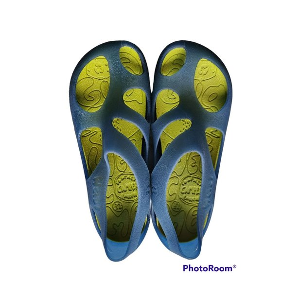 Wabi Camper Kids Unisex Contact Water Shoes Sandals Blue/Yellow Size 32 - Picture 2 of 5